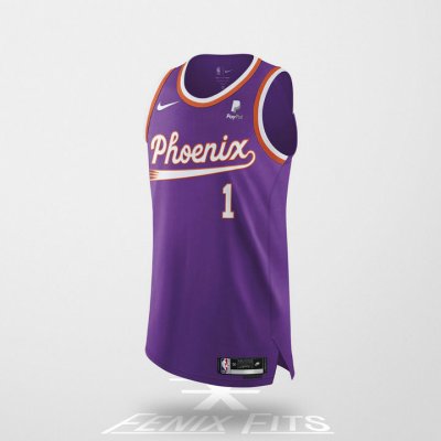 NBA 1 Booker Phoenix Suns Classic Away Maillot Violet